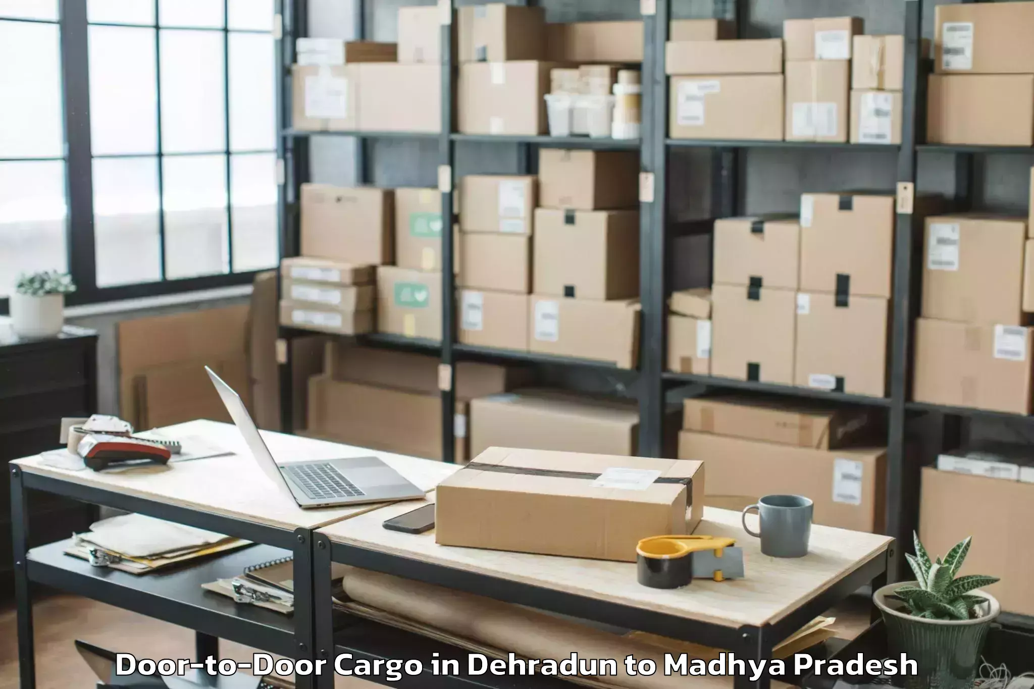 Leading Dehradun to Basoda Door To Door Cargo Provider